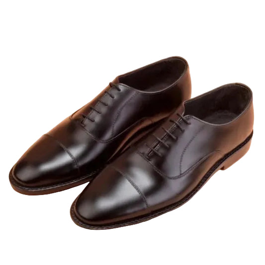 Men's Black Leather Formal Oxford Shoes