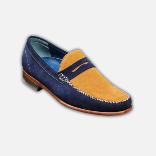 Men's Multi Color Pure Suede Penny Loafers