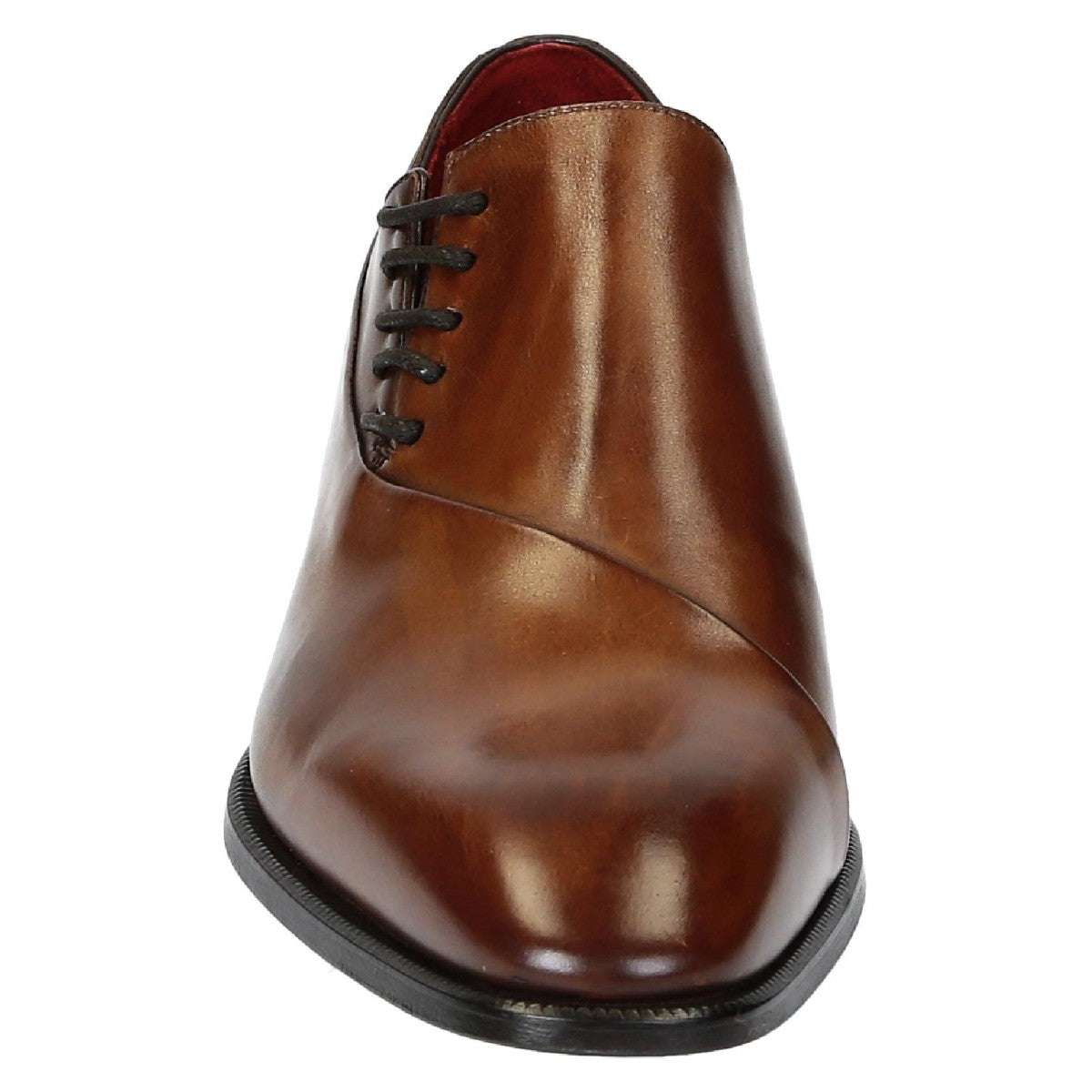 Light brown leather dress shoes for men