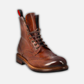 Candy amphibians for men in washed leather in dark tan colour