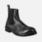 Men's candy chelsea boot in black washed leather