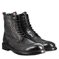 Candy amphibians for men in black washed leather