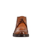 Smooth brown full-grain leather men's ankle boots