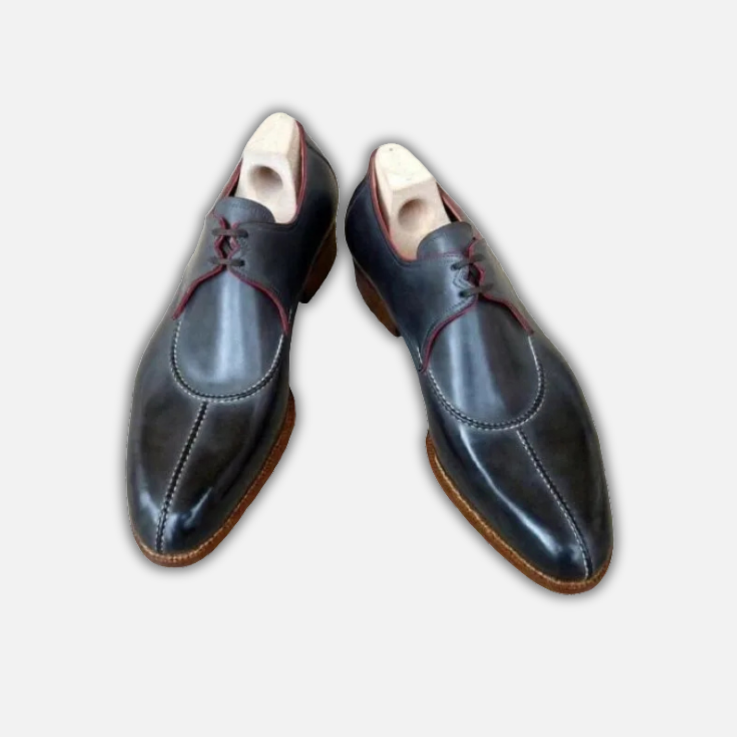 Handmade Men's Black Leather Luxury Shoes