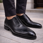 Men's Black Leather Handmade Oxford Shoes