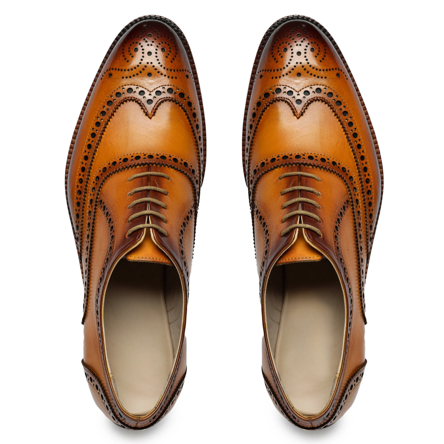 Wingtip Brogue Oxford- Tan