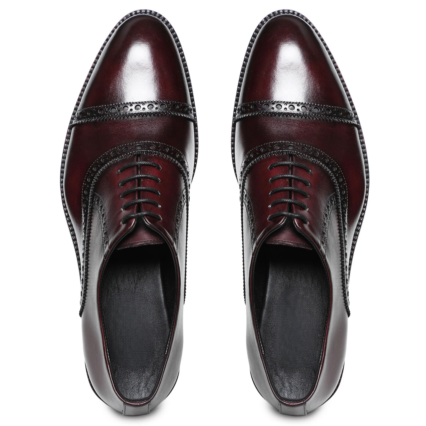 Classic Captoe Oxford - Burgundy