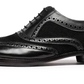 Wingtip Brogue Oxford- Black Suede