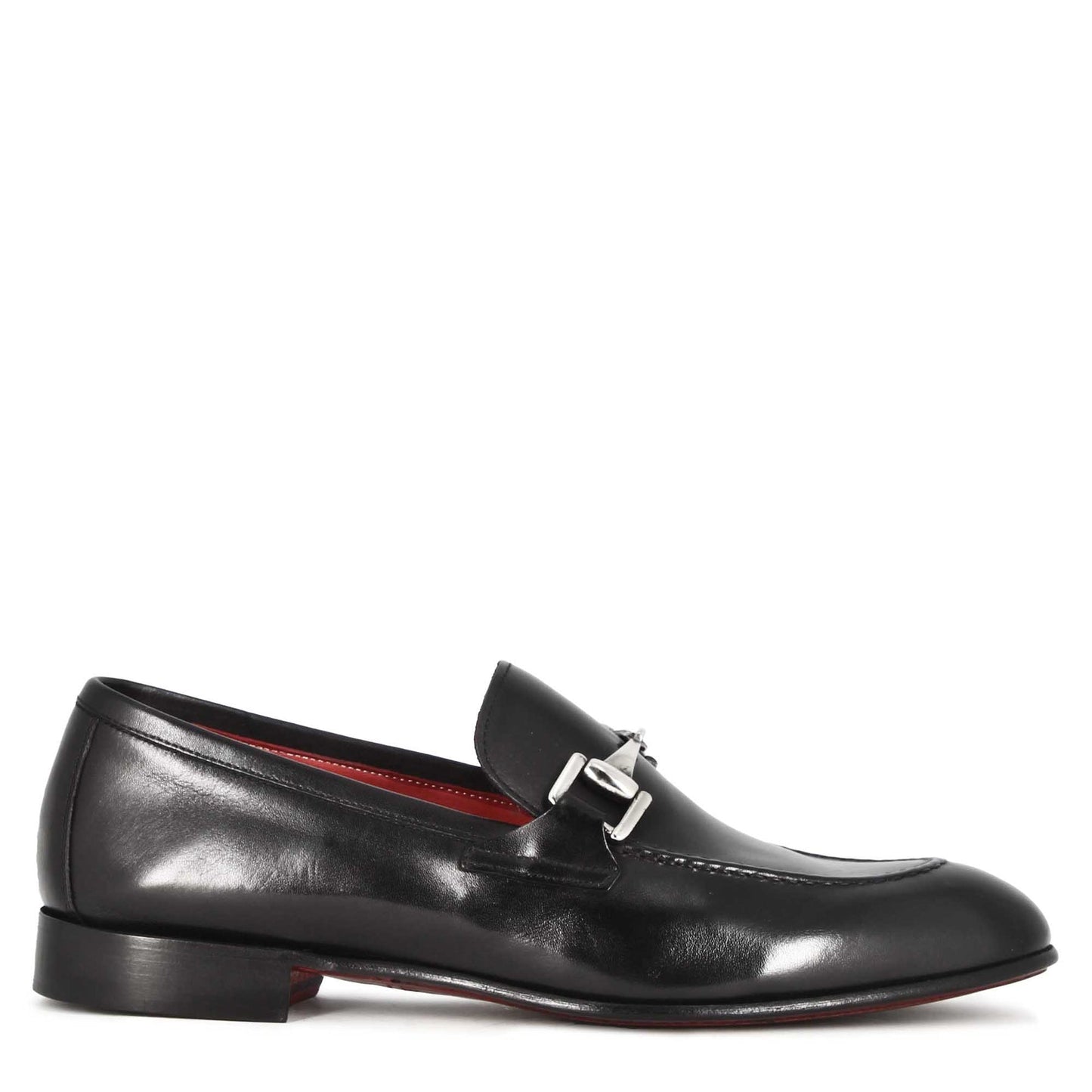 Classic men's horsebit moccasin in black leather
