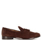 Handmade suede moccasin with brown tassels