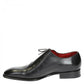 Elegant men's brogues shoes in black leather