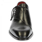 Elegant men's brogues shoes in black leather